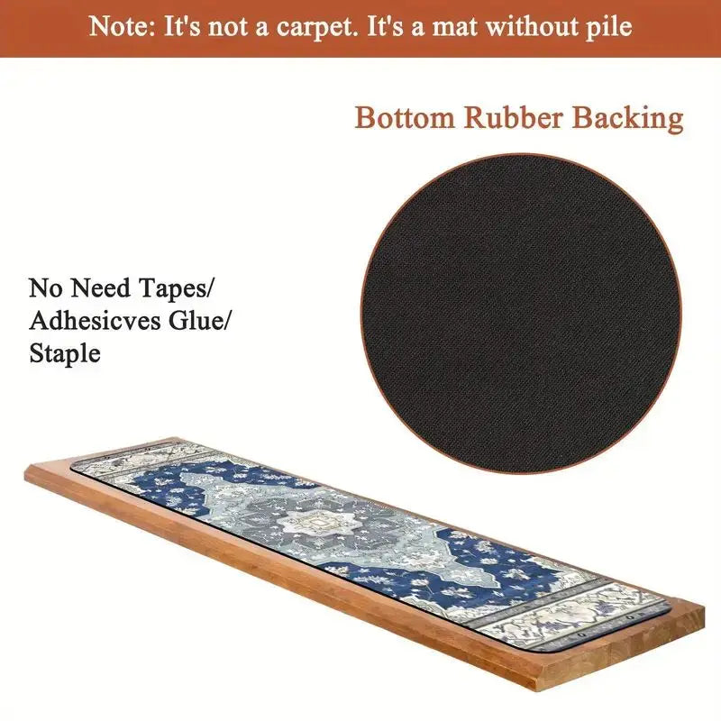 VIKAMA Bohemian Non-Slip Stair Treads