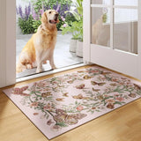 Bohemian Floral Butterfly Carpet Entrance Mat - Julia M LifeStyles