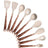 Silicone Kitchen Utensils Set - Heat Resistant, Non-stick, Rose Gold Plated Handles - Julia M LifeStyles