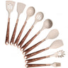 Silicone Kitchen Utensils Set - Heat Resistant, Non-stick, Rose Gold Plated Handles - Julia M LifeStyles