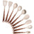 Silicone Kitchen Utensils Set - Heat Resistant, Non-stick, Rose Gold Plated Handles - Julia M LifeStyles