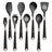 Silicone Kitchen Utensils Set - Heat Resistant, Non - stick, Rose Gold Plated Handles - Julia M LifeStyles