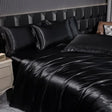 Soft 100% Imitate Silk Satin Duver Cover Sheet Pillow shams Multiple Colors Twin Double (1Duvet Cover+1FlatSheet+2Pillowcases) - Julia M LifeStyles