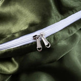 Soft 100% Imitate Silk Satin Duver Cover Sheet Pillow shams Multiple Colors Twin Double (1Duvet Cover+1FlatSheet+2Pillowcases) Julia M LifeStyles