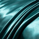 Soft 100% Imitate Silk Satin Duver Cover Sheet Pillow shams Multiple Colors Twin Double (1Duvet Cover+1FlatSheet+2Pillowcases) Julia M LifeStyles