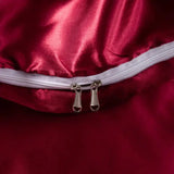 Soft 100% Imitate Silk Satin Duver Cover Sheet Pillow shams Multiple Colors Twin Double (1Duvet Cover+1FlatSheet+2Pillowcases) Julia M LifeStyles