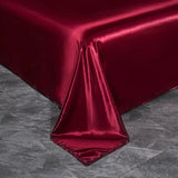 Soft 100% Imitate Silk Satin Duver Cover Sheet Pillow shams Multiple Colors Twin Double (1Duvet Cover+1FlatSheet+2Pillowcases) Julia M LifeStyles