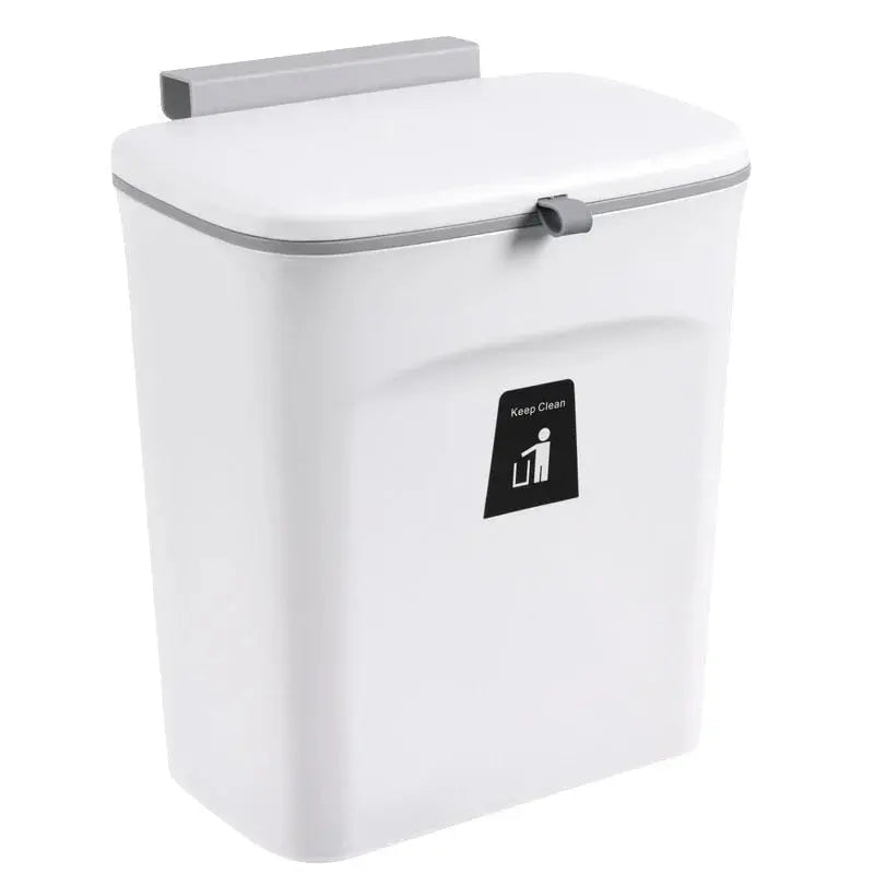 Space-Saving Wall-Mounted Kitchen Trash Bin Kitchen Trash Can Julia M Home & Kitchen   