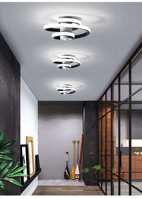 Spiral Pendant Light Spiral Pendant Light CJJZLELE00680-White black-Cold-220V ceiling light fixtures 100