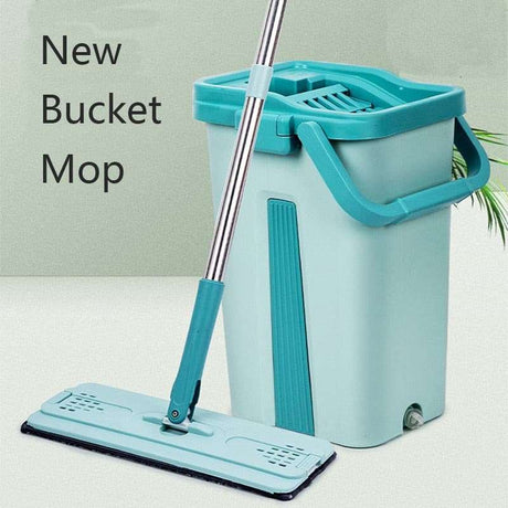 Squeeze Mop Bucket 6Pcs Microfiber Pads For Wash Floor Lazy Flat Self-Wring Magic Mops Wet Dry Kitchen Home Help Cleaning Tools Squeeze Mop Bucket 6Pcs Microfiber Pads For Wash Floor Lazy Flat Self-Wring Magic Mops Wet Dry Kitchen Home Help Cleaning Tools 14:10#Bucket Mop 4pcs Pads;200007763:201336100 Mops 66