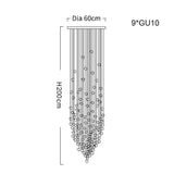 Stainless Steel Crystal Chandelier - Julia M LifeStyles