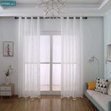 Striped Semi-Sheer European Window Curtain Striped Semi-Sheer European Window Curtain 1005004672939161-Color C-W100cm x H130cm-1.GTOMMET TOP-China sheer curtains 35