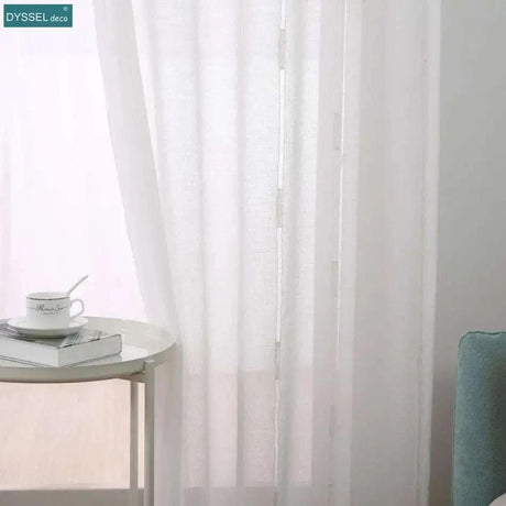 Striped Semi-Sheer European Window Curtain - Julia M LifeStyles