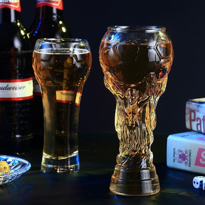 Creative World Cup Beer Steins FIFA World Cup Glass Cup Bar Juice Football Water Cup Handmade Beer Mug