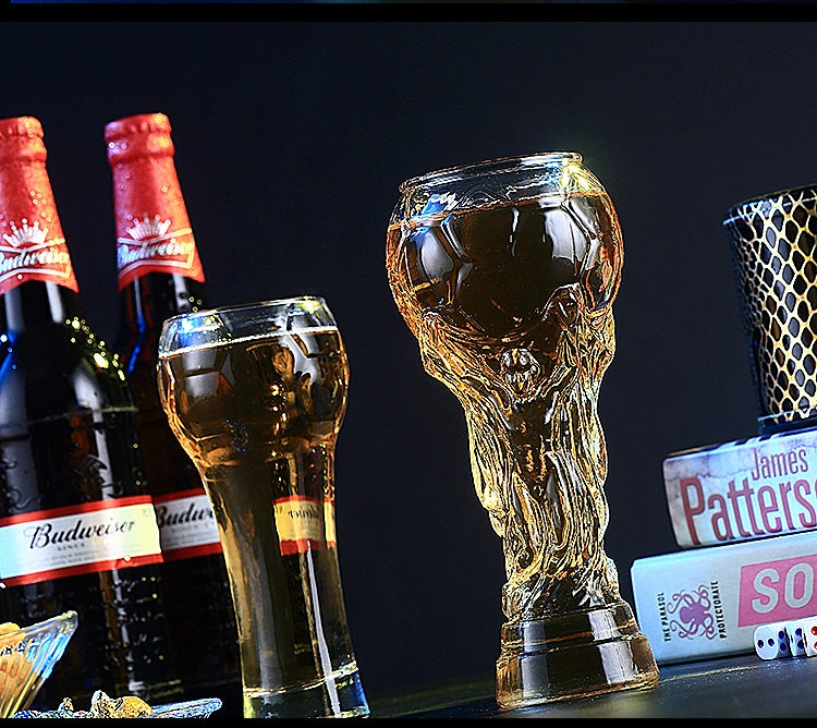 Creative World Cup Beer Steins FIFA World Cup Glass Cup Bar Juice Football Water Cup Handmade Beer Mug