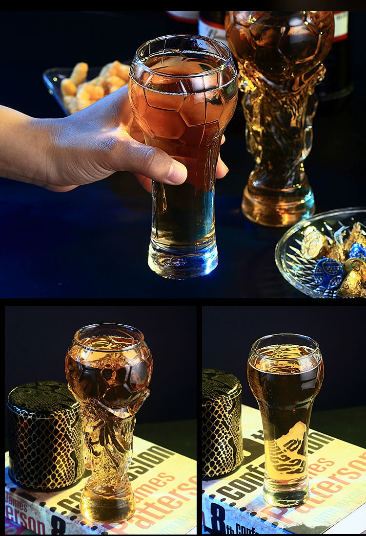 Creative World Cup Beer Steins FIFA World Cup Glass Cup Bar Juice Football Water Cup Handmade Beer Mug