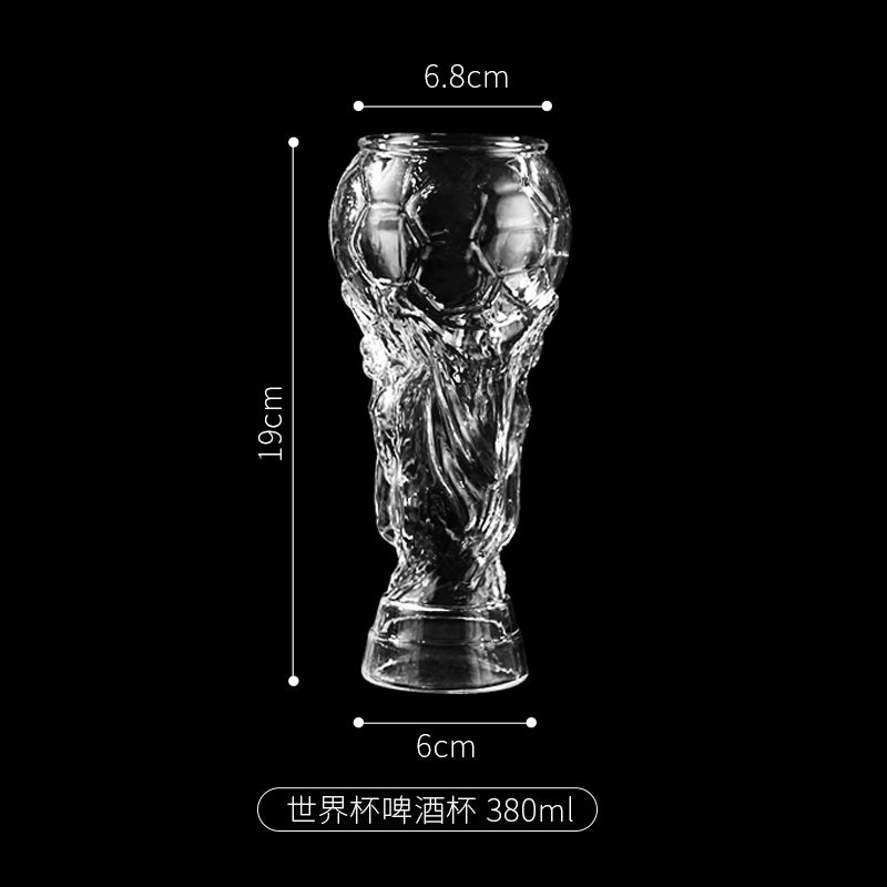 Creative World Cup Beer Steins FIFA World Cup Glass Cup Bar Juice Football Water Cup Handmade Beer Mug