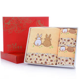 Microfiber Bath Towel Three-Piece Towel Gift Box Wedding Favors Business Gift Absorbent Embroidered Julia M Home & Kitchen