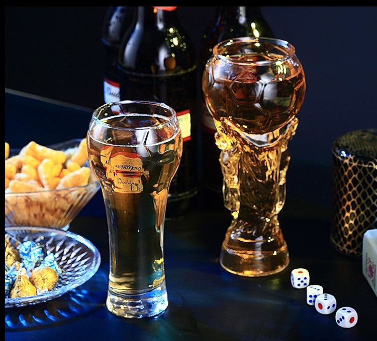 Creative World Cup Beer Steins FIFA World Cup Glass Cup Bar Juice Football Water Cup Handmade Beer Mug