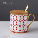 Florence Exquisite European-Style Bone China Mug with Lid and Spoon Julia M LifeStyles