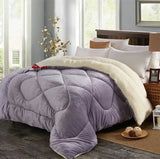 Thick Lambskin Warmth Retention Material Double Bed Winter Quilt - Julia M LifeStyles