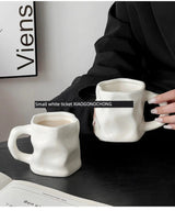 Twist Design Ceramic Couple Mugs - Perfect for Coffee Lovers - Julia M LifeStyles