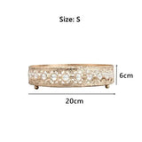 Vintage Hollow-carved Glass Mirror Tray - Keep Your Sundries Organized in Style - Elevate Any Setting - Julia M LifeStyles