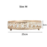 Vintage Hollow-carved Glass Mirror Tray - Keep Your Sundries Organized in Style - Elevate Any Setting - Julia M LifeStyles