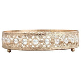 Vintage Hollow-carved Glass Mirror Tray - Keep Your Sundries Organized in Style - Elevate Any Setting - Julia M LifeStyles