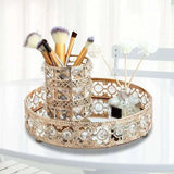 Vintage Hollow-carved Glass Mirror Tray - Keep Your Sundries Organized in Style - Elevate Any Setting - Julia M LifeStyles