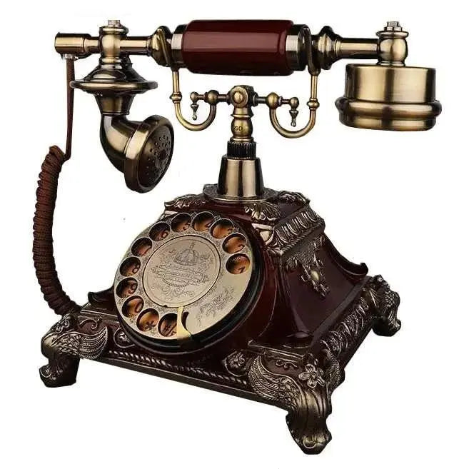 Vintage Resin Rotating Dial Landline Phone - Julia M LifeStyles