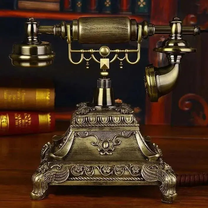 Vintage Resin Rotating Dial Landline Phone - Julia M LifeStyles