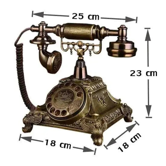 Vintage Resin Rotating Dial Landline Phone - Julia M LifeStyles