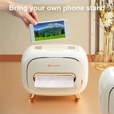 Waterproof Nordic Tissue Box with Remote Control Holder - Large Capacity - Julia M LifeStyles