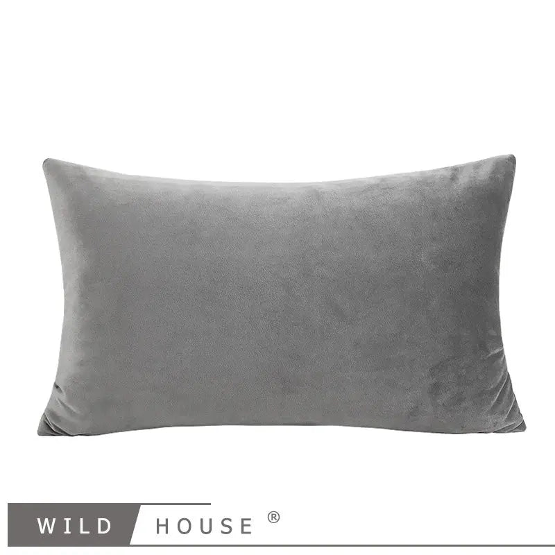 Wild House Modern Light Luxury Gray Leather Stitching Pillow Metal Buckle Decorative Cushions Sofa Cushion Sets - Julia M LifeStyles