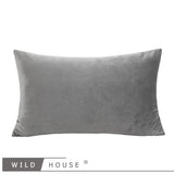 Wild House Modern Light Luxury Gray Leather Stitching Pillow Metal Buckle Decorative Cushions Sofa Cushion Sets - Julia M LifeStyles