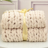 Handmade Thick Wool Woven Blanket in Various Colors