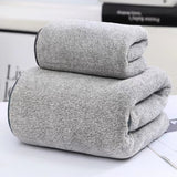 Wide Stripe Dark Stripe Coral Velvet Printing Towels Suit