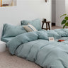 Cotton Simple Knitted Jacquard Quilt Cover Bedding Set