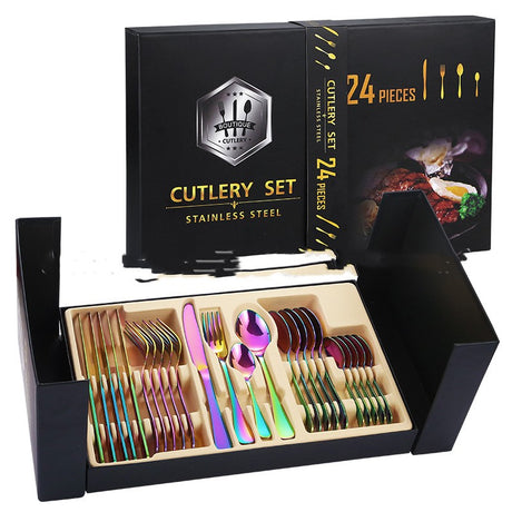 Luxurious Stainless Steel Tableware Gift Box Set