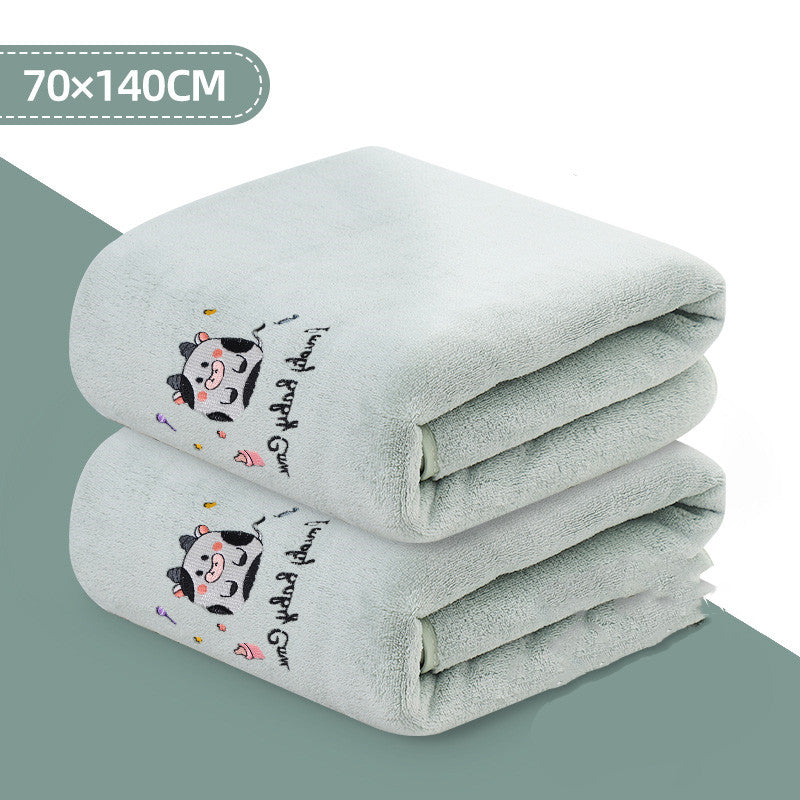 Premium Ultra-Absorbent Baby Cotton Bath Towel for Ages 1-4 Months