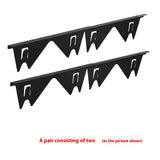 Premium 304 Stainless Steel Retractable Stove Gap Cover – Sleek Black Pair