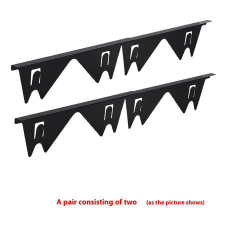 Premium 304 Stainless Steel Retractable Stove Gap Cover – Sleek Black Pair