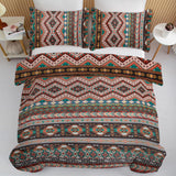 Bohemian Duvet Cover Set: Elegant Boho Striped Luxury Bedding