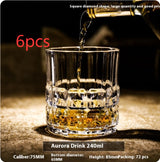 Whiskey Shot Crystal Set – Premium Thickened Glassware Collection