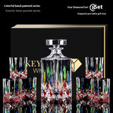 Painted Crystal Glass Liquor Glass Set - High-grade Wine Set