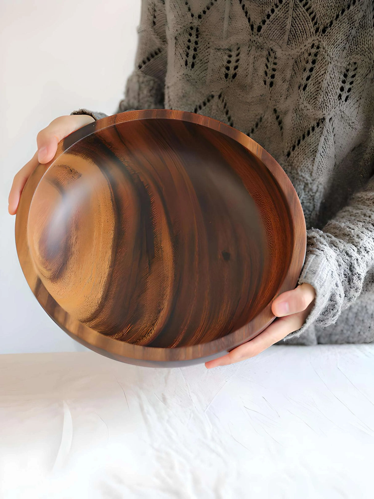 Acacia Wood Tableware Set Acacia Wood Tableware Set CJJJCFCJ01965-Brown-10X6cm wooden bowls 18