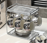 Accessible Luxury Coffee Cup Set High-End Exquisite Ceramic Cup Mug Afternoon Tea Tea Set Cup Water Cup Fancy - Julia M LifeStyles