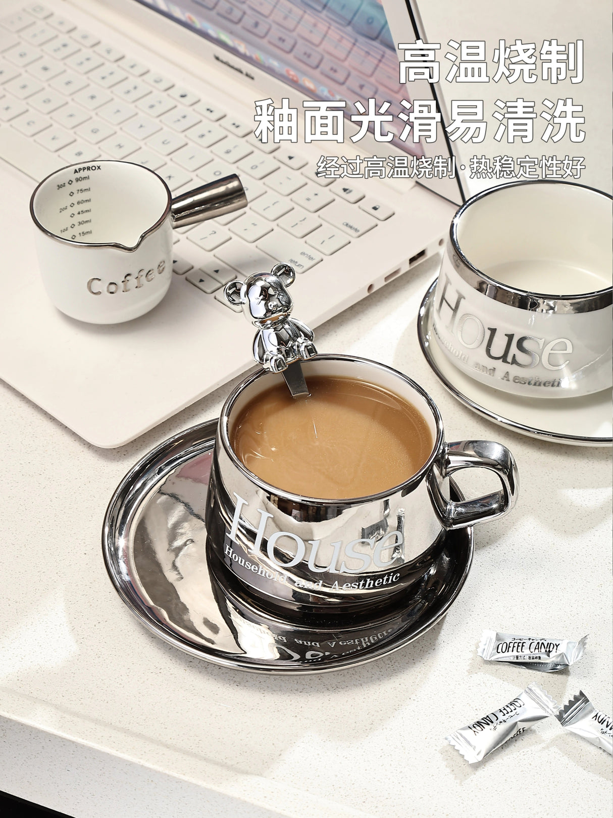 Accessible Luxury Coffee Cup Set High-End Exquisite Ceramic Cup Mug Afternoon Tea Tea Set Cup Water Cup Fancy - Julia M LifeStyles