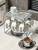 Accessible Luxury Coffee Cup Set High-End Exquisite Ceramic Cup Mug Afternoon Tea Tea Set Cup Water Cup Fancy - Julia M LifeStyles